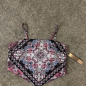 bandana purple crop top size large